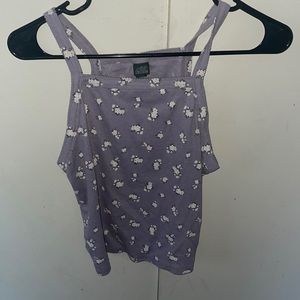 Purple Floral Tank Top